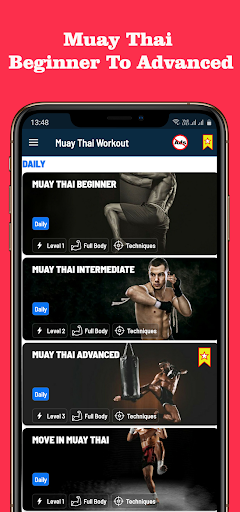 Muay Thai Fitness & Workout MOD APK (Premium Unlocked) v2.1.10 6 6 55