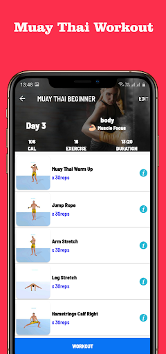Muay Thai Fitness & Workout MOD APK (Premium Unlocked) v2.1.10 8 8 34