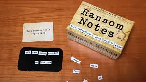 Ransom notes game